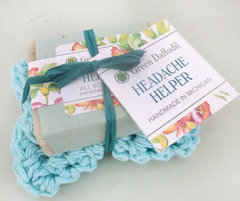 Headache Helper Soap & Washcloth Set