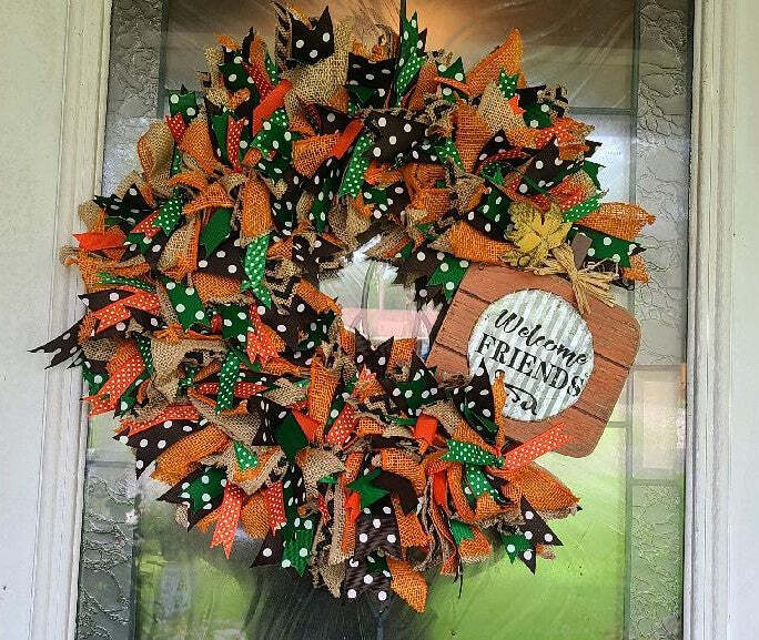 Fall Ribbon Wreath