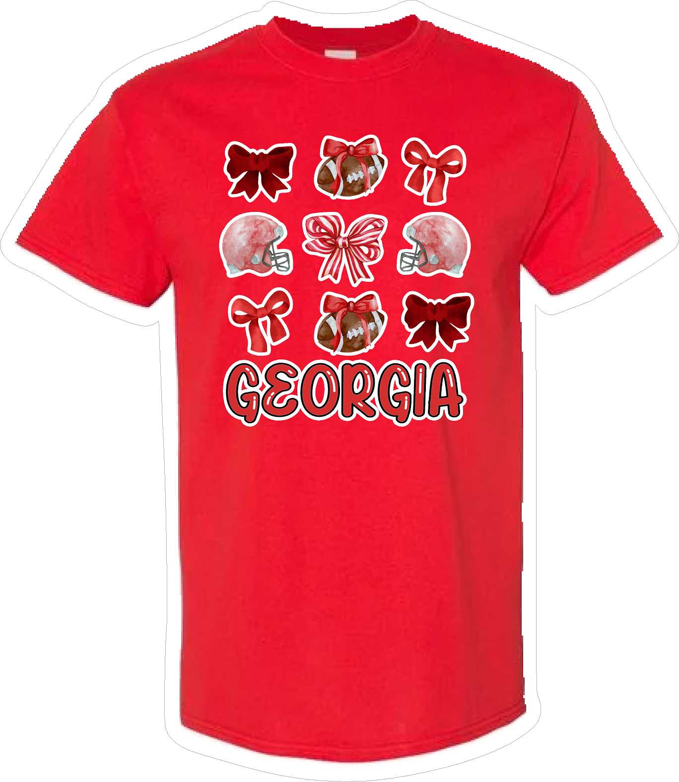 Coquette Georgia Football T Shirt
