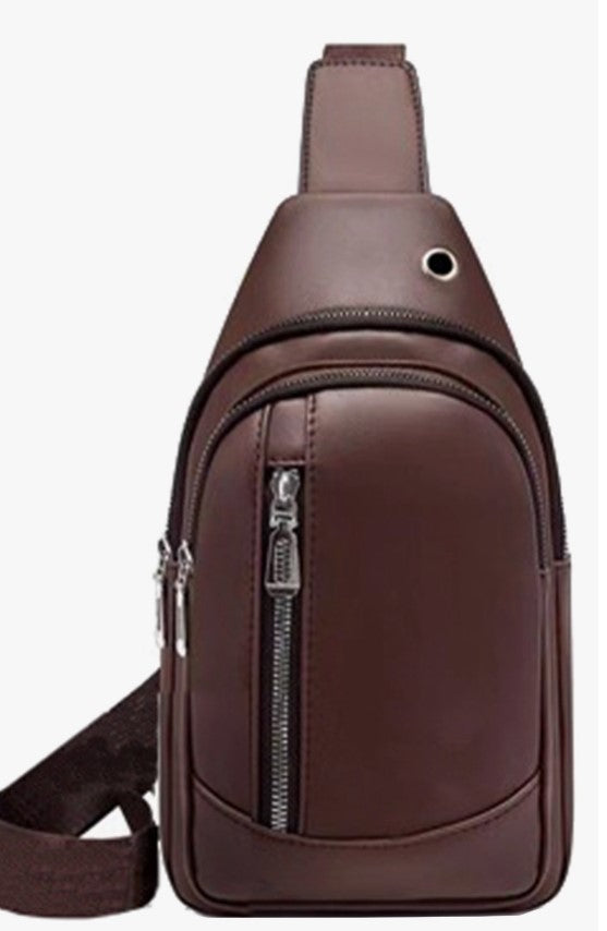 Simplistic Faux Leather Sling Bag