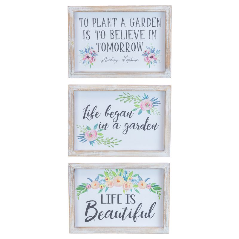 Life Garden Floral Sign