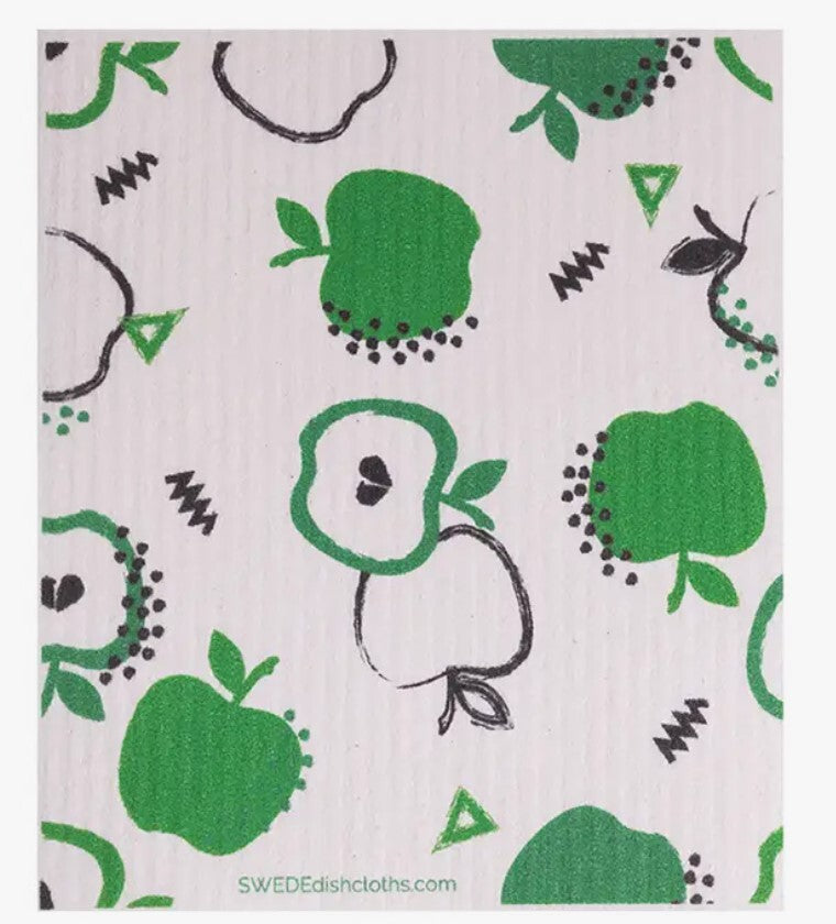 Swedish Dishcloth Green Apples