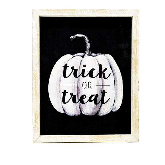 Trick or Treat Vintage Pumpkin Sign