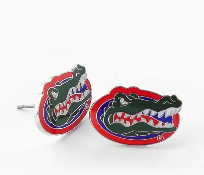 Ncaa Florida Gators Logo Post Earrings