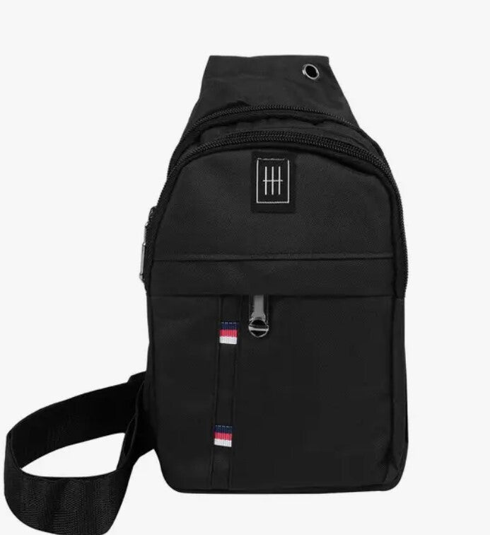 Navy Nylon Sling Back Pack