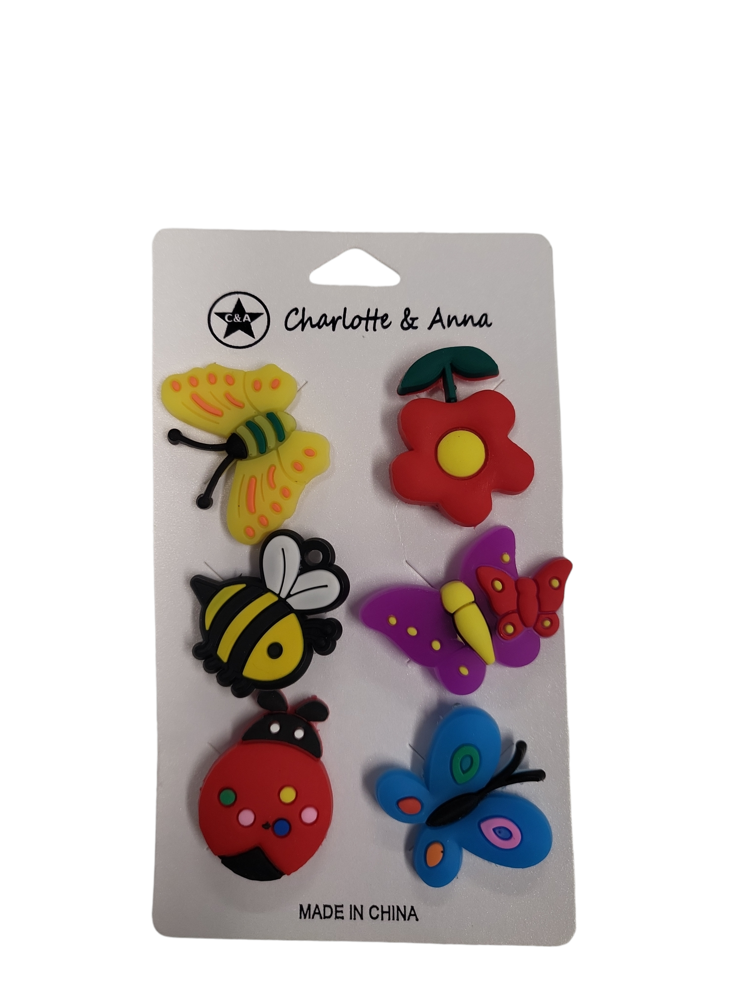 Set of 6 Garden Friend Croc Charms