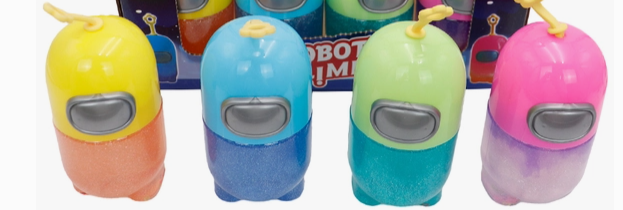 Robot Slime with Glitter