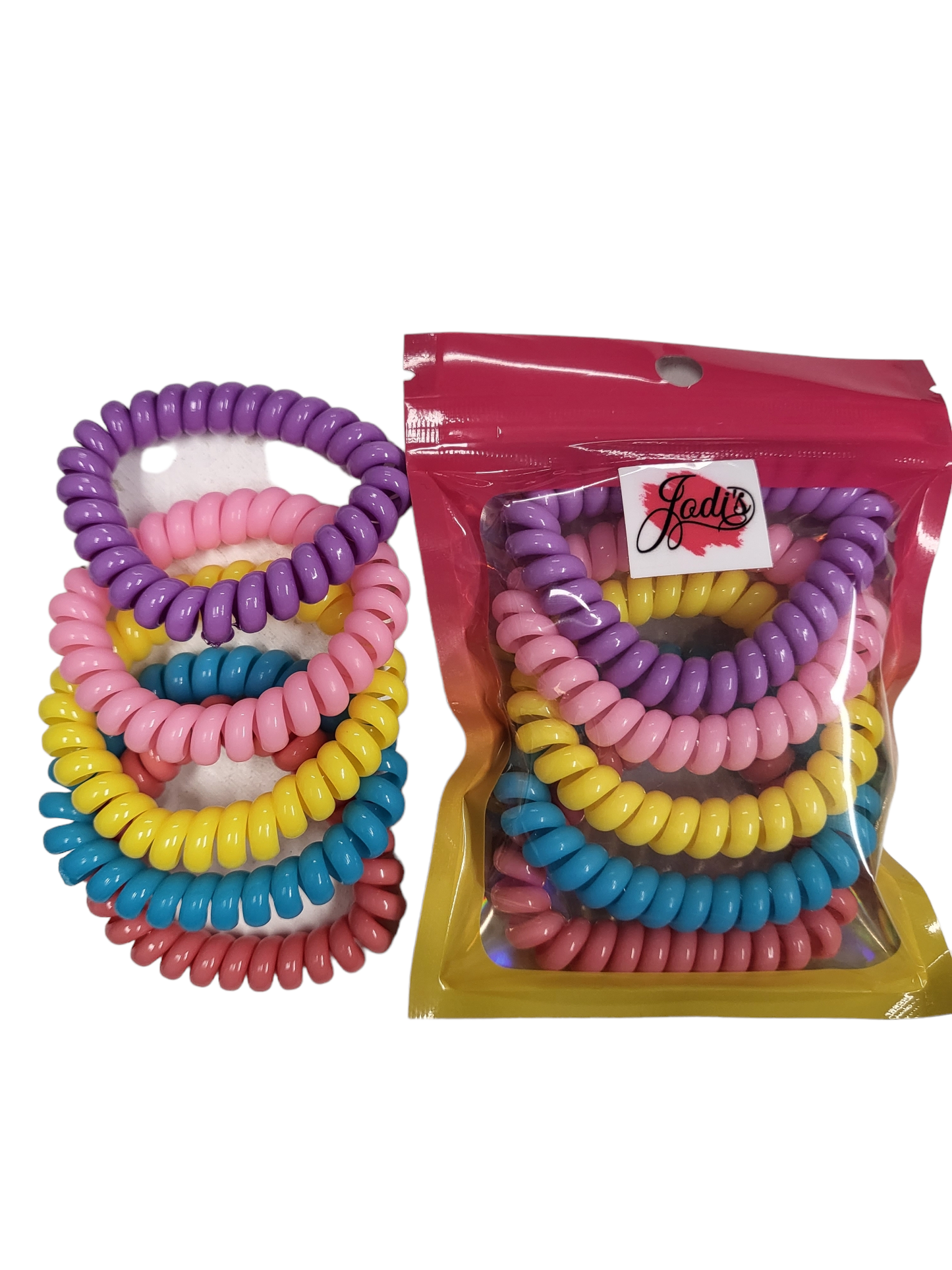 Set of 5 Colored Hair Ties Multi Pack