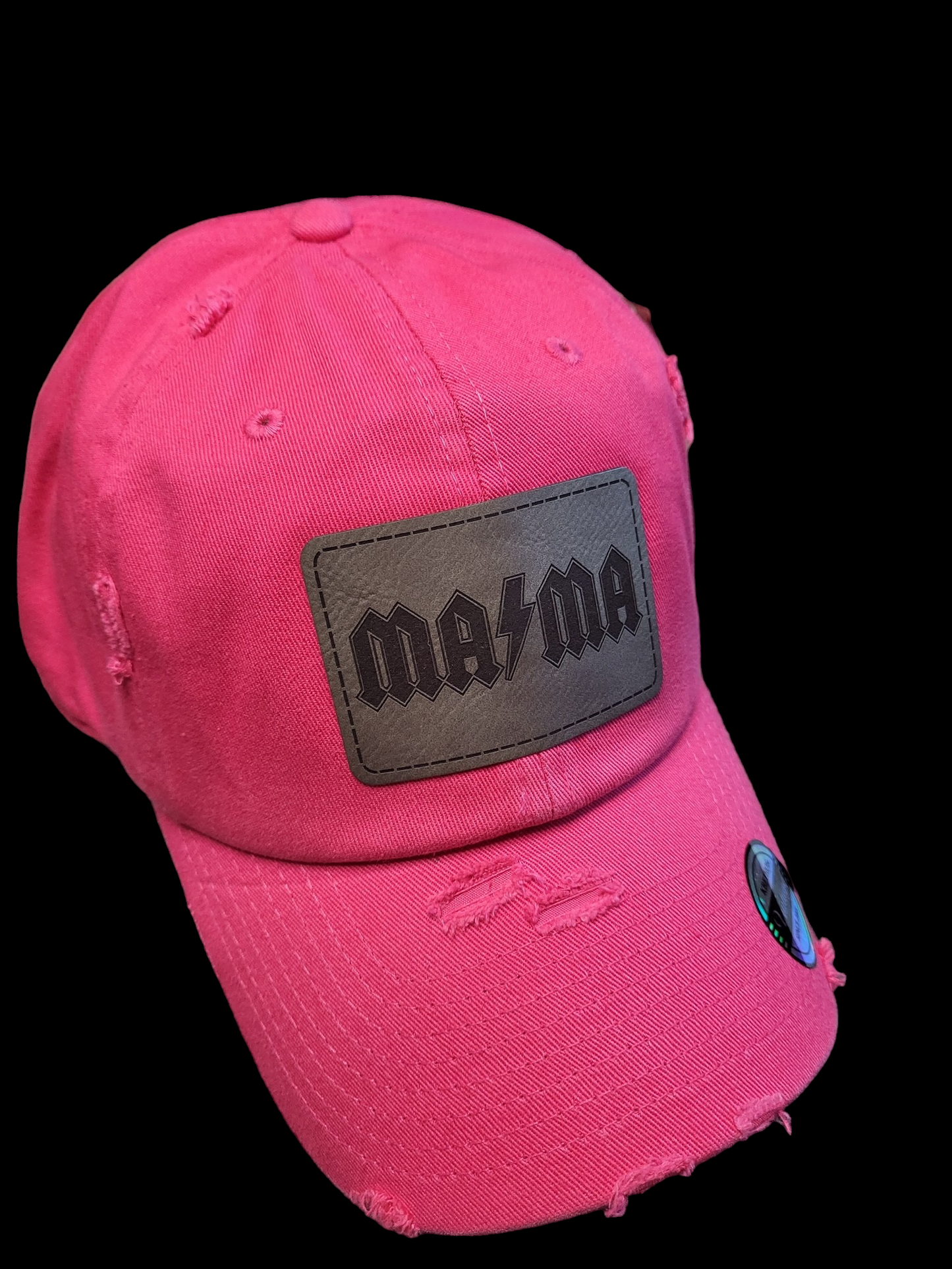 MAMA Lightning Leather Patch Ball Cap