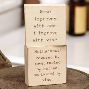 Wine Engraved Block