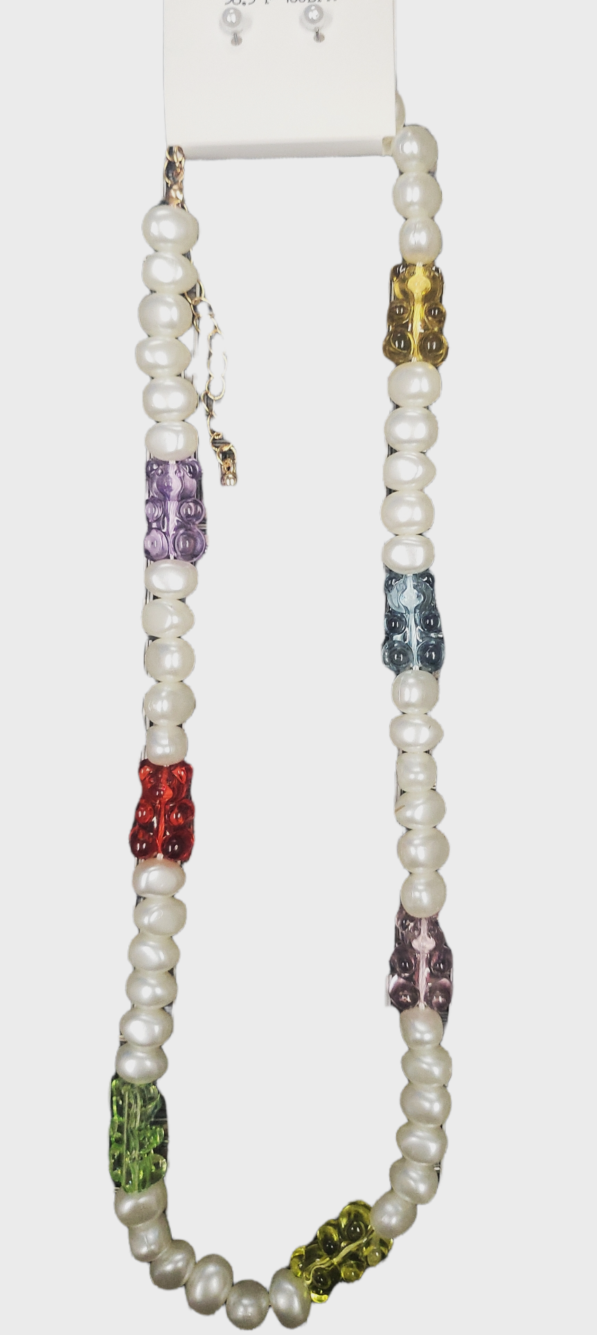 Faux Pearl and Gummy Bear Single Strand Set