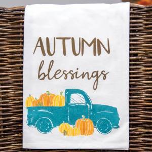 Autumn Blessings - Truck Tea Towel