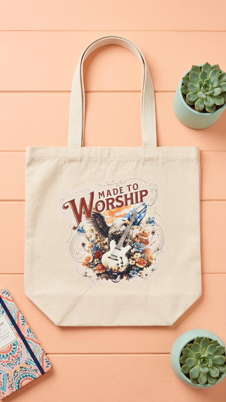 Made To Worship Jumbo Tote Bag