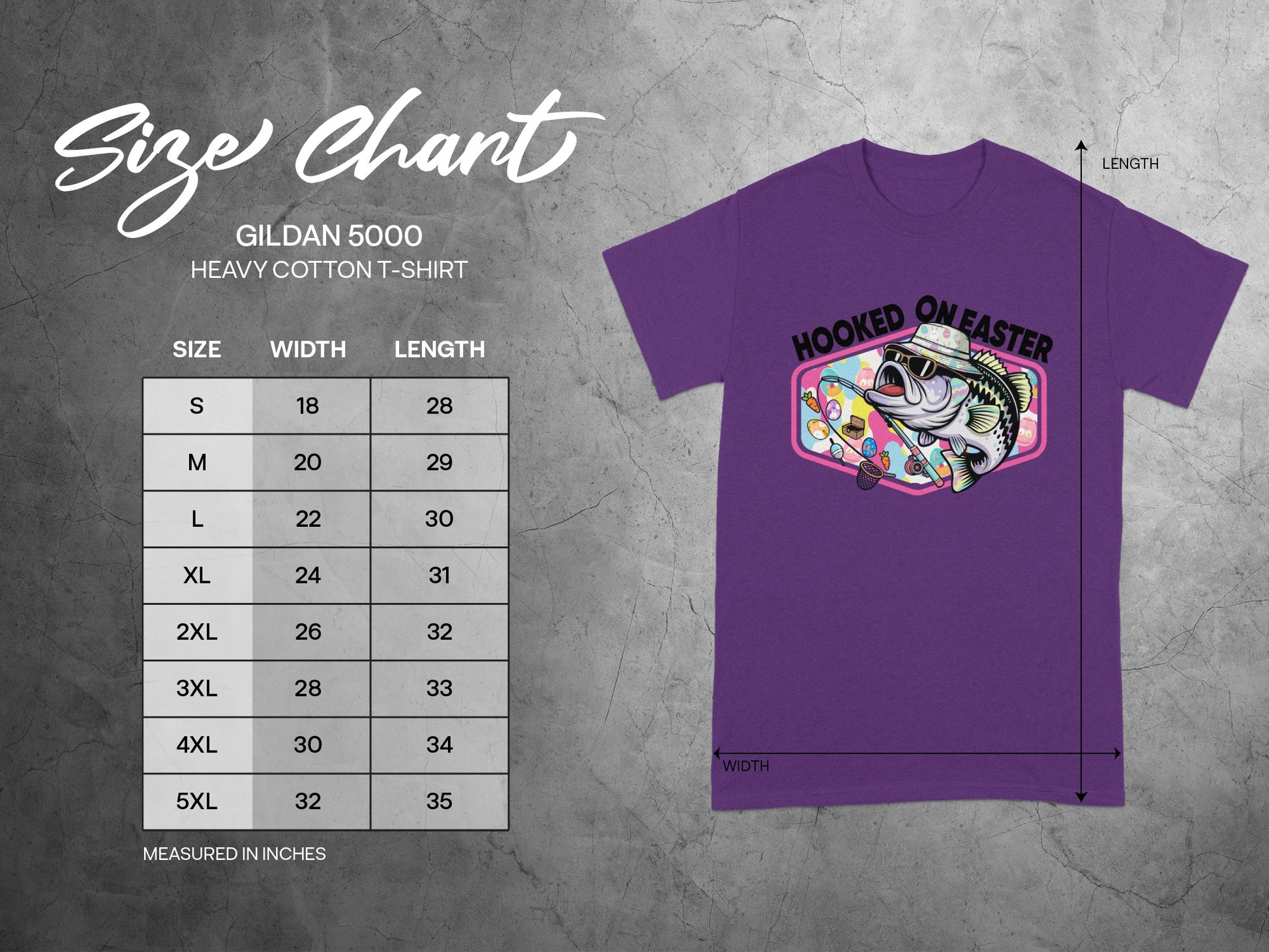 Hooked On Easter Funny Fishing Graphic T-Shirt