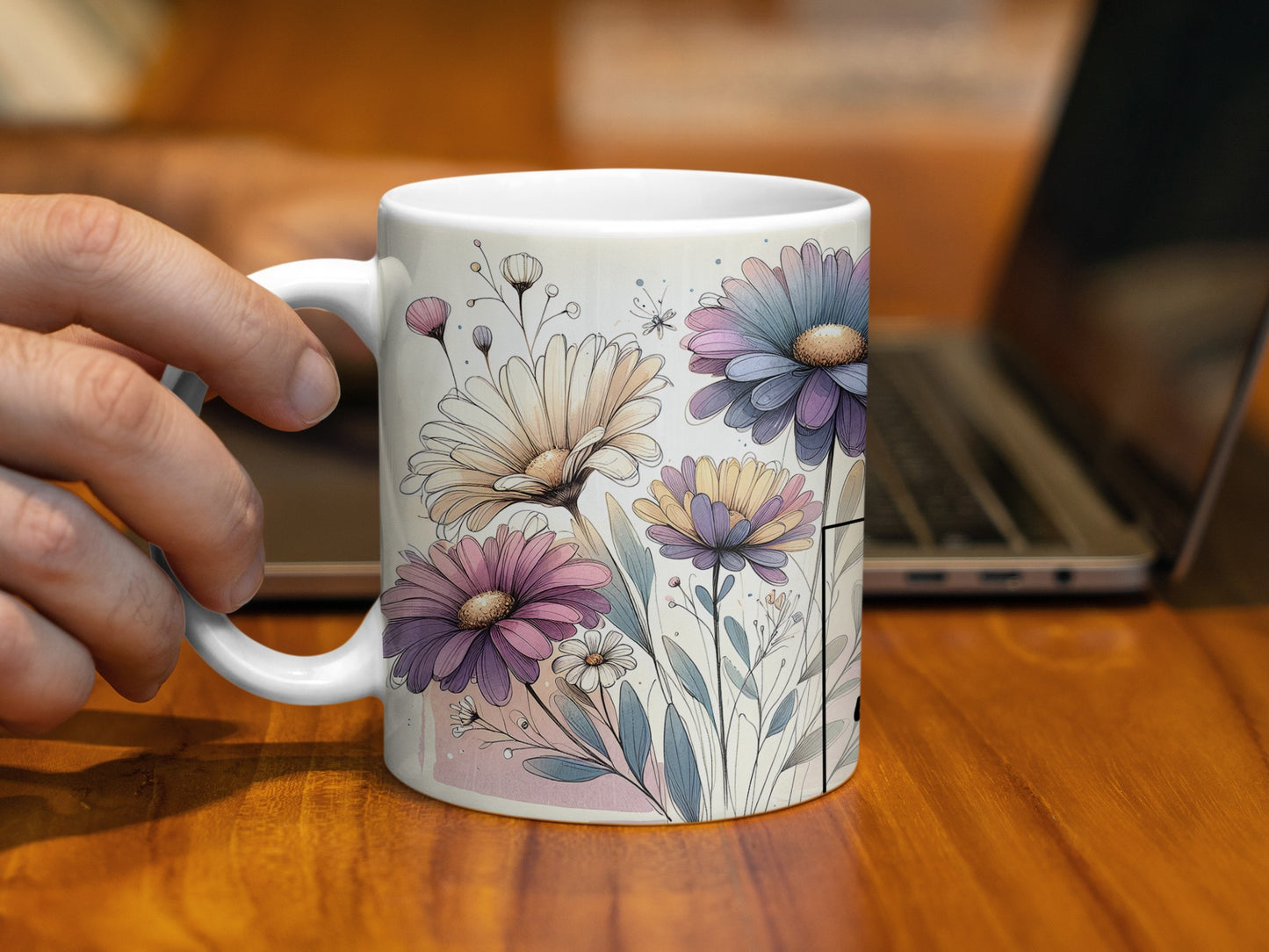 Elegant Watercolor Floral Sketch Mug product type
mug
coffee cup
floral design
watercolor flowers
botanical art
daisy print
flower pattern
drinkware
home decor
kitchen essential
gift idea
unique design
artistic mug
pastel colors
garden theme
beverage holder
desk accessory
tea cup
nature inspired
creative design