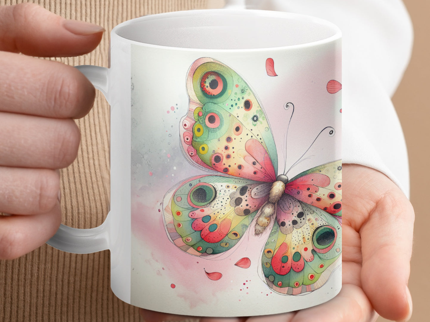 Vibrant Butterfly Watercolor Design Artwork product type
Butterfly
Mug
Colorful
Vibrant
Watercolor
Artistic
Design
Insect
Nature
Wings
Whimsical
Unique
Gift
Drinkware
HomeDecor
AnimalArt
Aesthetic
Boho
Spring
Summer