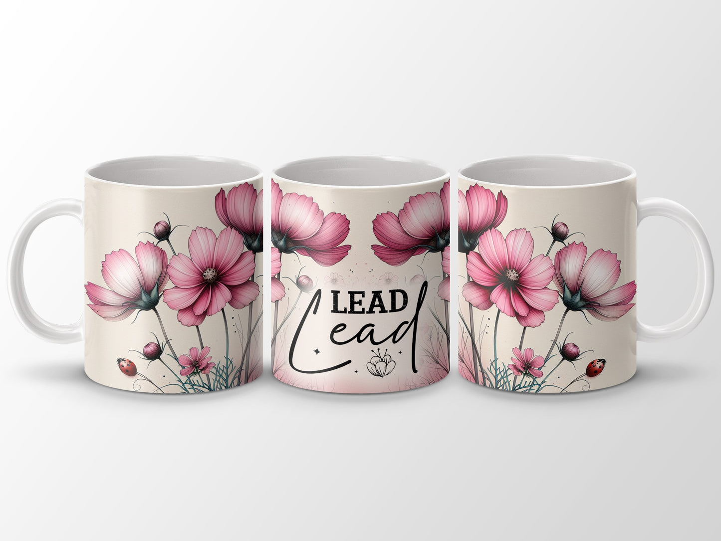 Pink Floral Lead Ladybug Design Inspirational Coffee Mug product type

Mug
Coffee mug
Pink flowers
Floral design
Inspirational
Motivational
Lead quote
Ladybug decor
Drinkware
Gift idea
Home decor
Kitchenware
Bloom art
Nature inspired
Positive message
Unique gift
Beverage mug
Tabletop accent
Cosmos floral
Leadership mug
