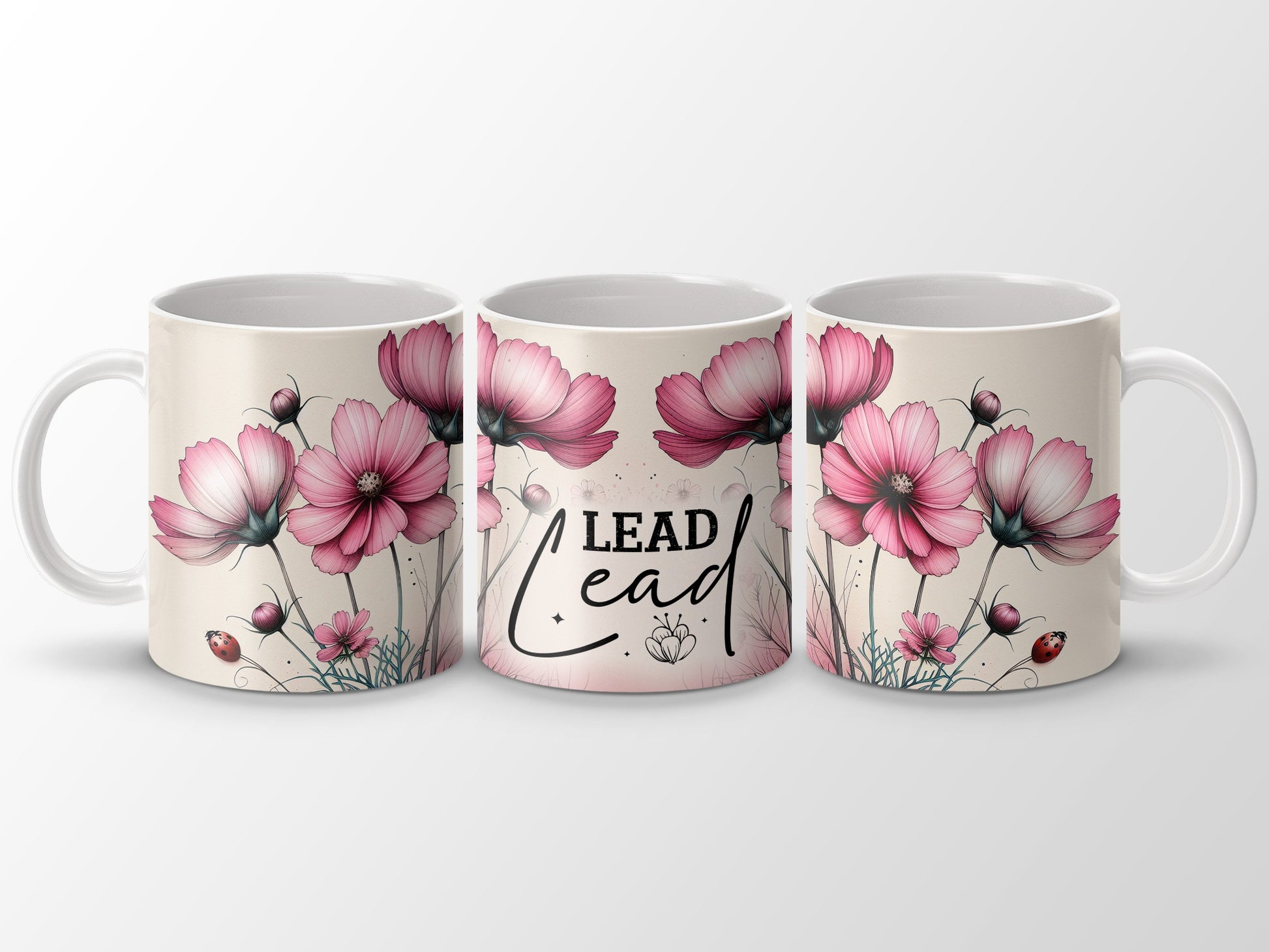 Pink Floral Lead Ladybug Design Inspirational Coffee Mug product type

Mug
Coffee mug
Pink flowers
Floral design
Inspirational
Motivational
Lead quote
Ladybug decor
Drinkware
Gift idea
Home decor
Kitchenware
Bloom art
Nature inspired
Positive message
Unique gift
Beverage mug
Tabletop accent
Cosmos floral
Leadership mug
