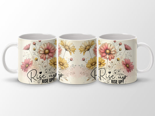Rise Up Floral Inspirational Daisy Bloom Drinkware product type
Rise up
Inspirational mug
Floral design
Daisy mug
Botanical art
Positive vibes
Motivational gift
Coffee cup
Tea mug
Drinkware
Pink flowers
Yellow flowers
Watercolor style
Aesthetic mug
Nature lover
Gift for her
Everyday mug
Unique design
Bloom pattern
Encouragement gift