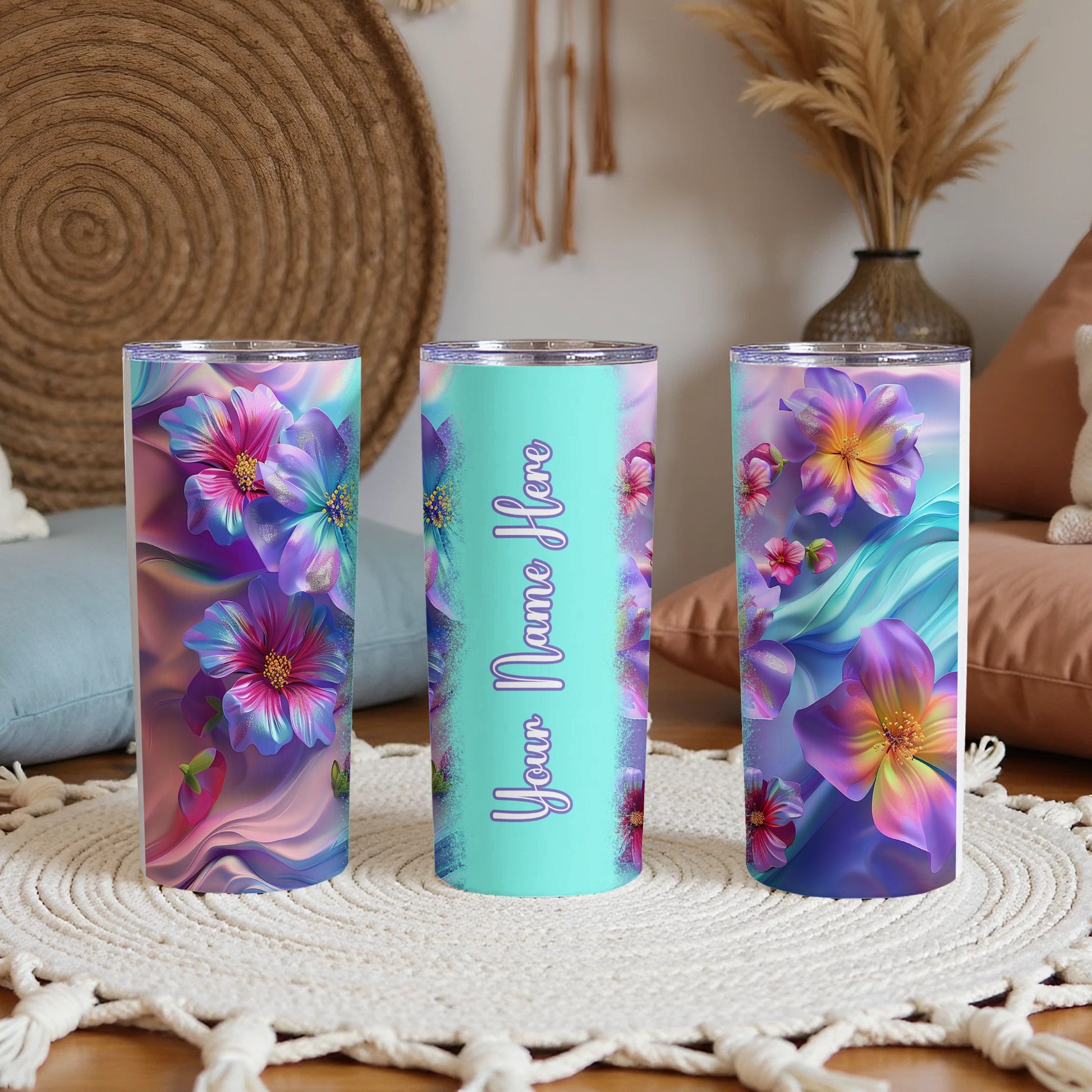 Personalized Floral Tumbler Your Name Here product type
Floral Tumbler, Personalized Tumbler, Custom Name Tumbler, Vibrant Flower Design, Purple Pink Blue Floral, Unique Tumbler Gift, Custom Drinkware, Name Personalization, Stylish Tumbler, Aesthetic Flowers, Travel Drinkware, Tumbler For Her, Birthday Gift Idea, Flower Pattern, Customizable Cup, Modern Floral, Bright Tumbler, Your Name Here Cup, Gift For Women, Everyday Tumbler