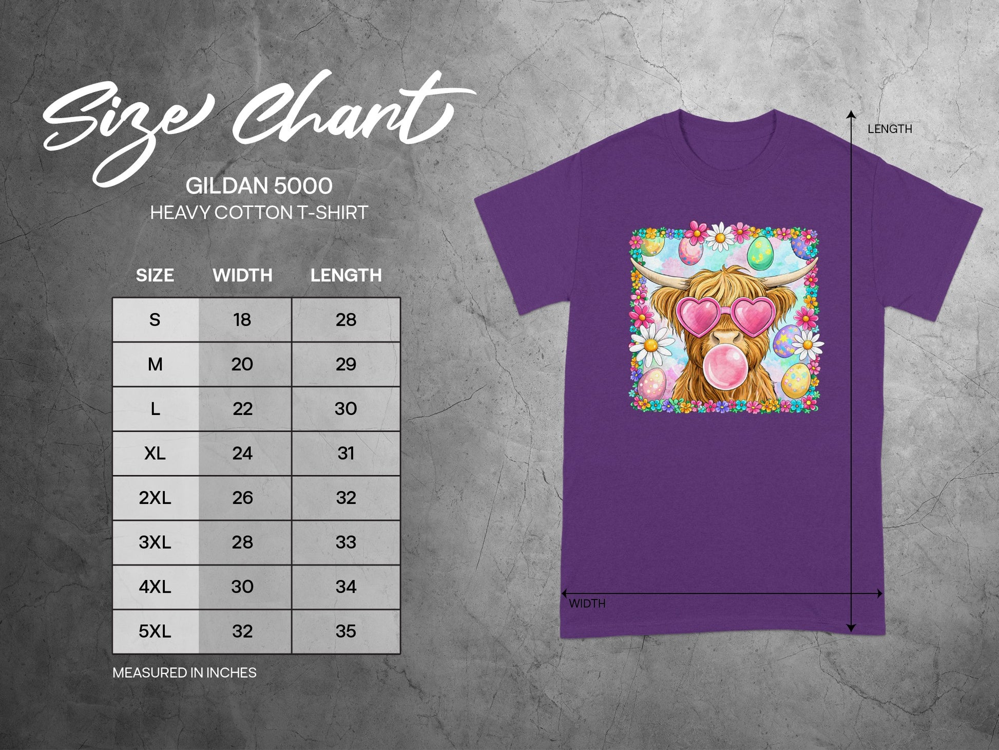 Colorful Highland Cow with Heart Sunglasses T-shirt