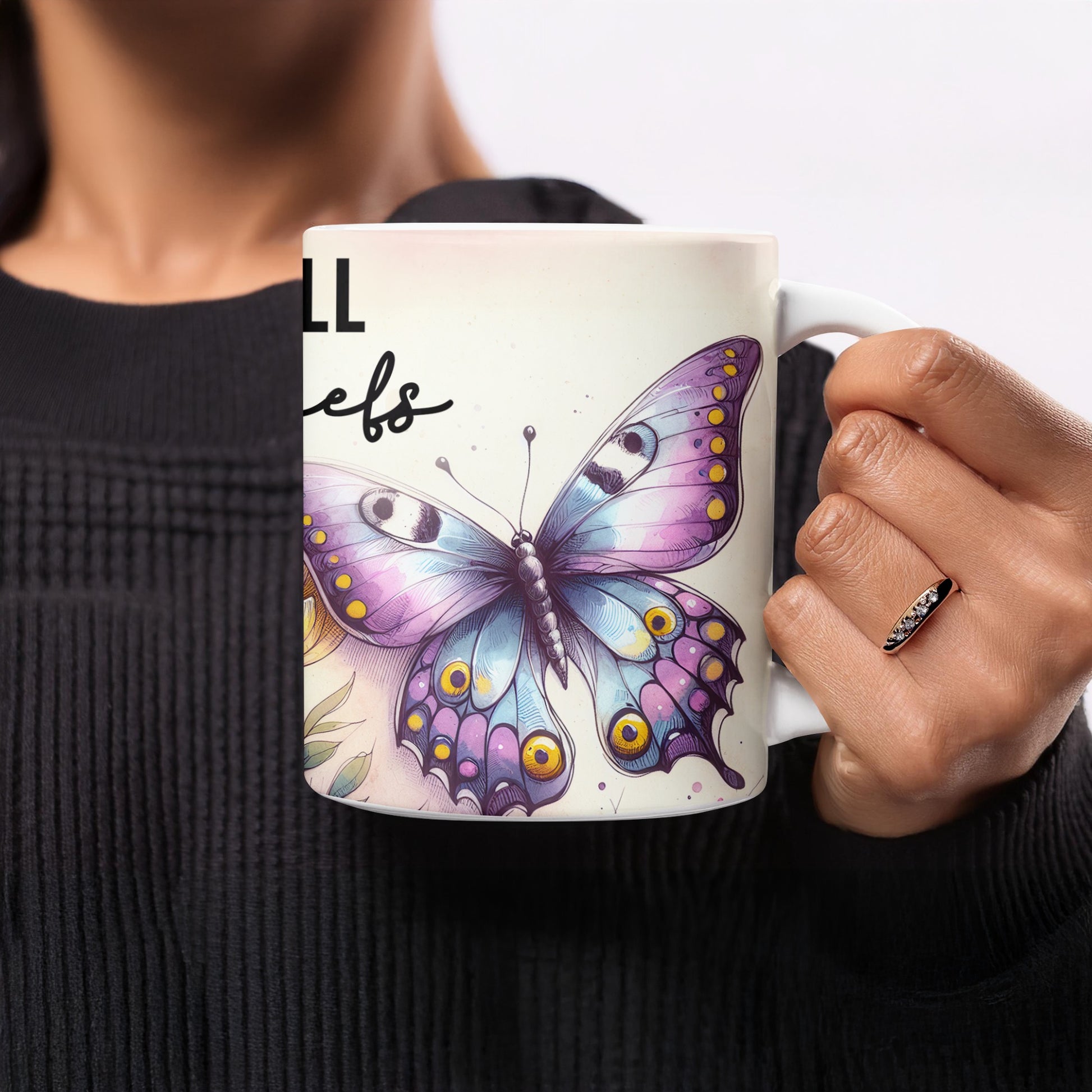Enchanting Butterfly Design Purple Blue Yellow Mug Product Type
Mug, Butterfly, Colorful, Vibrant, Drinkware, Nature, Wings, Artistic, Purple, Blue, Yellow, Aesthetic, Gift, Unique, Charming, Elegant, Coffee, Tea, Present, Insect