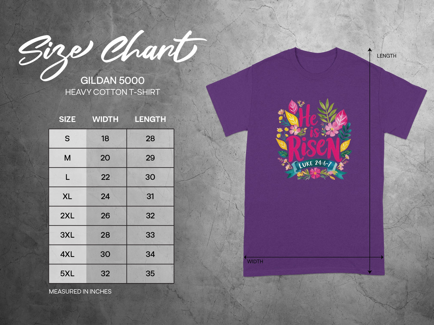 He Is Risen Luke 24 6 7 Graphic Tee Shirt