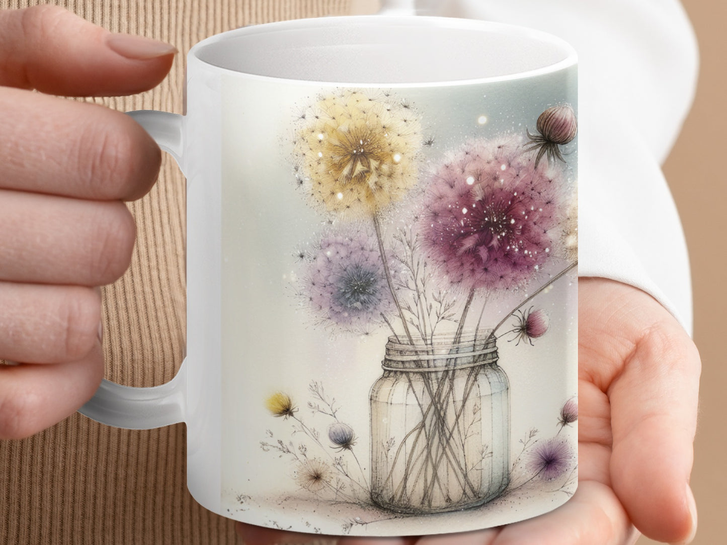 Whimsical Dandelion Art Jar Design Mug product type
dandelion
flower
floral
whimsical
art
design
mug
cup
drinkware
home decor
jar
glass jar
botanical
pastel
yellow dandelion
purple dandelion
pink dandelion
gift
unique
artwork
