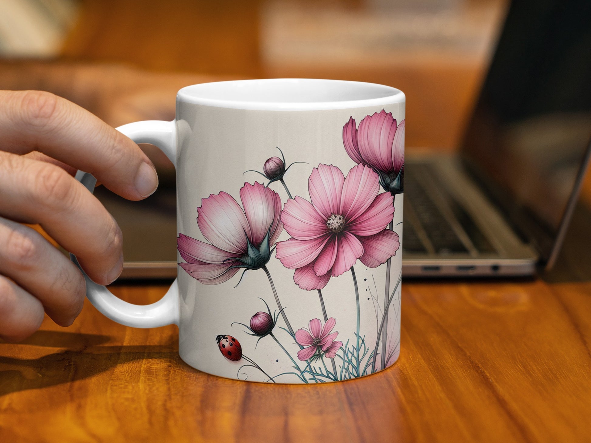 Pink Cosmos Flowers Ladybug Elegant Flower Mug product type
Mug
Coffee Mug
Tea Mug
Drinkware
Cosmos
Cosmos Flowers
Pink Flowers
Floral Design
Flower Art
Ladybug
Ladybug Art
Nature Design
Garden Flowers
Aesthetic Mug
Gift Idea
Home Decor
Kitchenware
Unique Mug
Botanical Art
Flower Lover