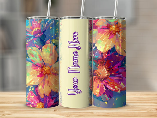 Vibrant Abstract Floral Custom Name Personalized product type
Colorful
Floral
Abstract
Personalized
CustomName
BrightFlowers
VividArt
UniqueDesign
GiftIdea
Drinkware
Tumbler
Beverage
SummerVibes
SpringBlooms
Customizable
ModernArt
Artistic
FlowerPattern
CustomGift
NameTumbler