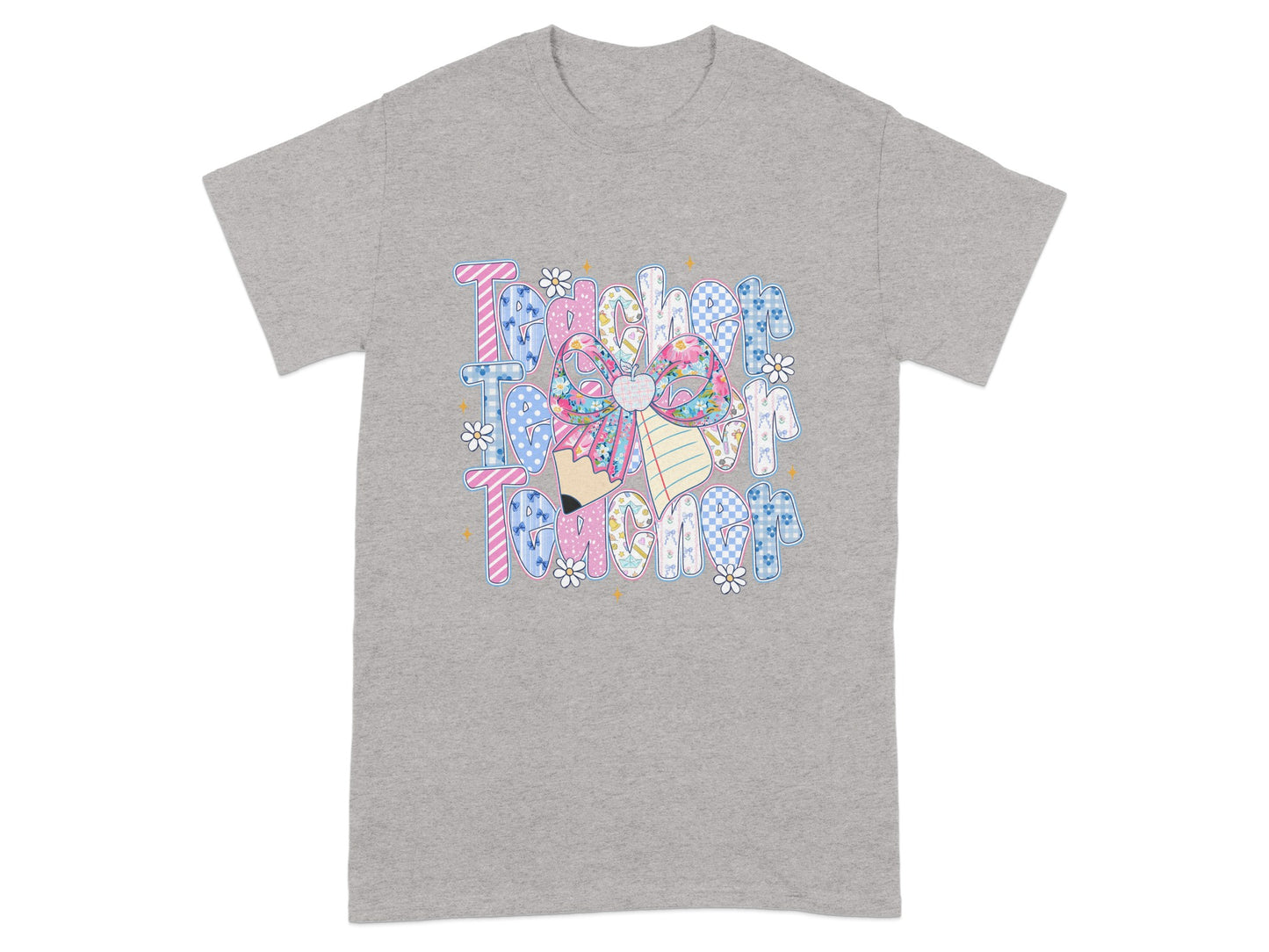 Inspire to Teach Graphic Design on Grey T-shirt