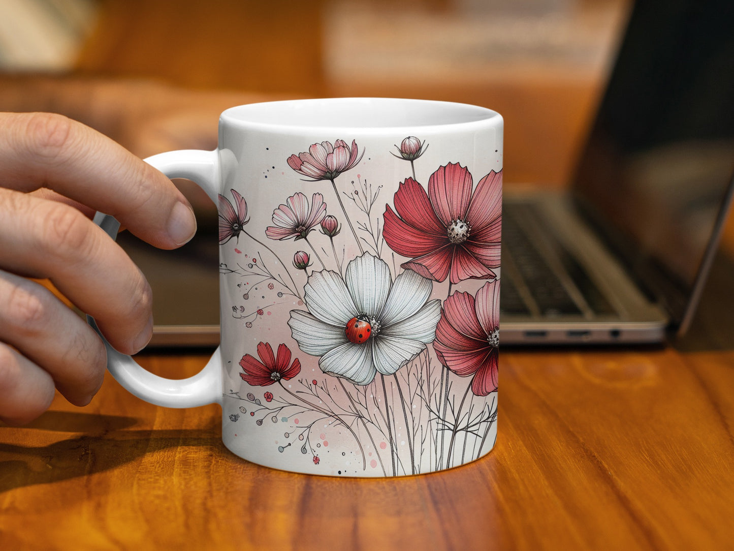 White Mug Cosmos Flowers Ladybug Illustration Pattern product type

Mug
Coffee Mug
Tea Cup
Floral Design
Cosmos Flowers
Pink Flowers
Red Flowers
White Flowers
Ladybug
Botanical Art
Nature Pattern
Flower Illustration
Gift Idea
Home Decor
Kitchenware
Drinkware
Spring Vibes
Summer Blooms
Watercolor Style
Unique Design