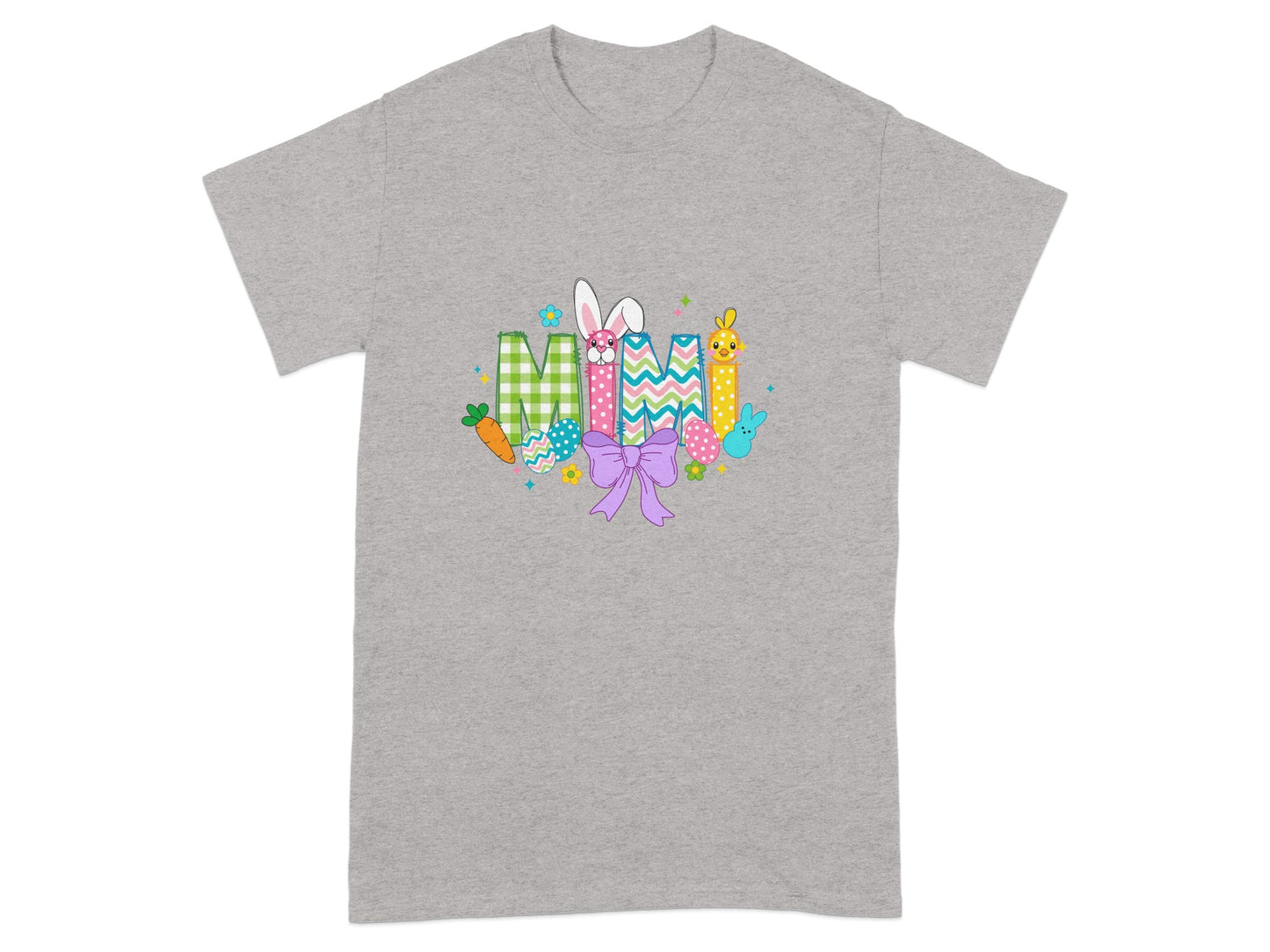 Cute Easter Bunny Giraffe Carrot Mimi Graphic T-Shirt