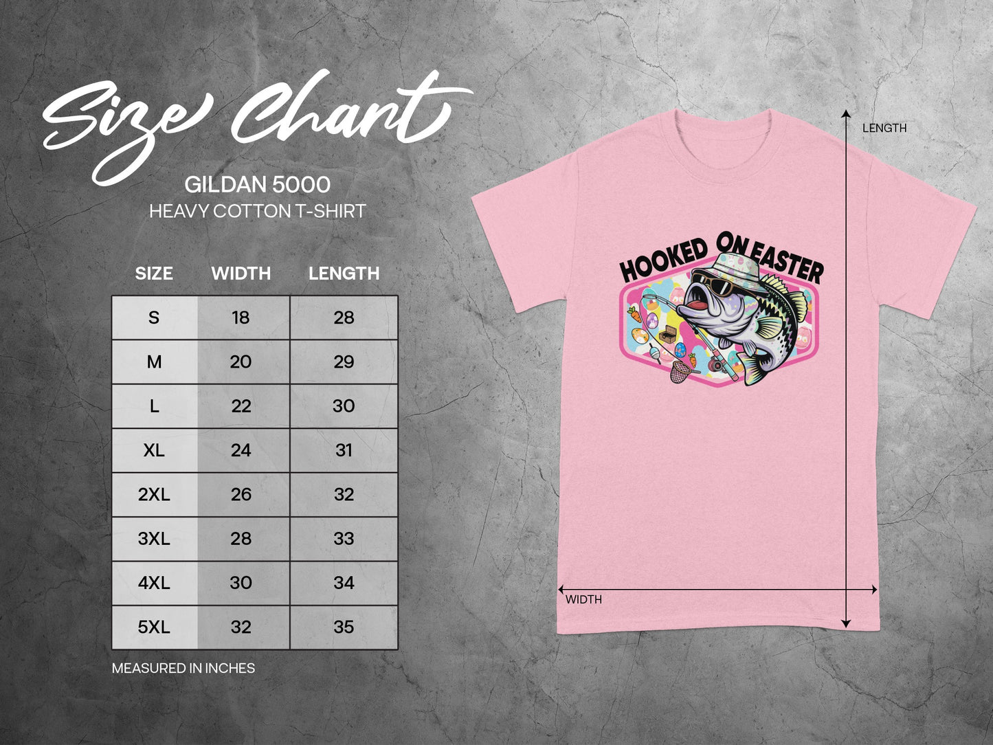 Hooked On Easter Funny Fishing Graphic T-Shirt