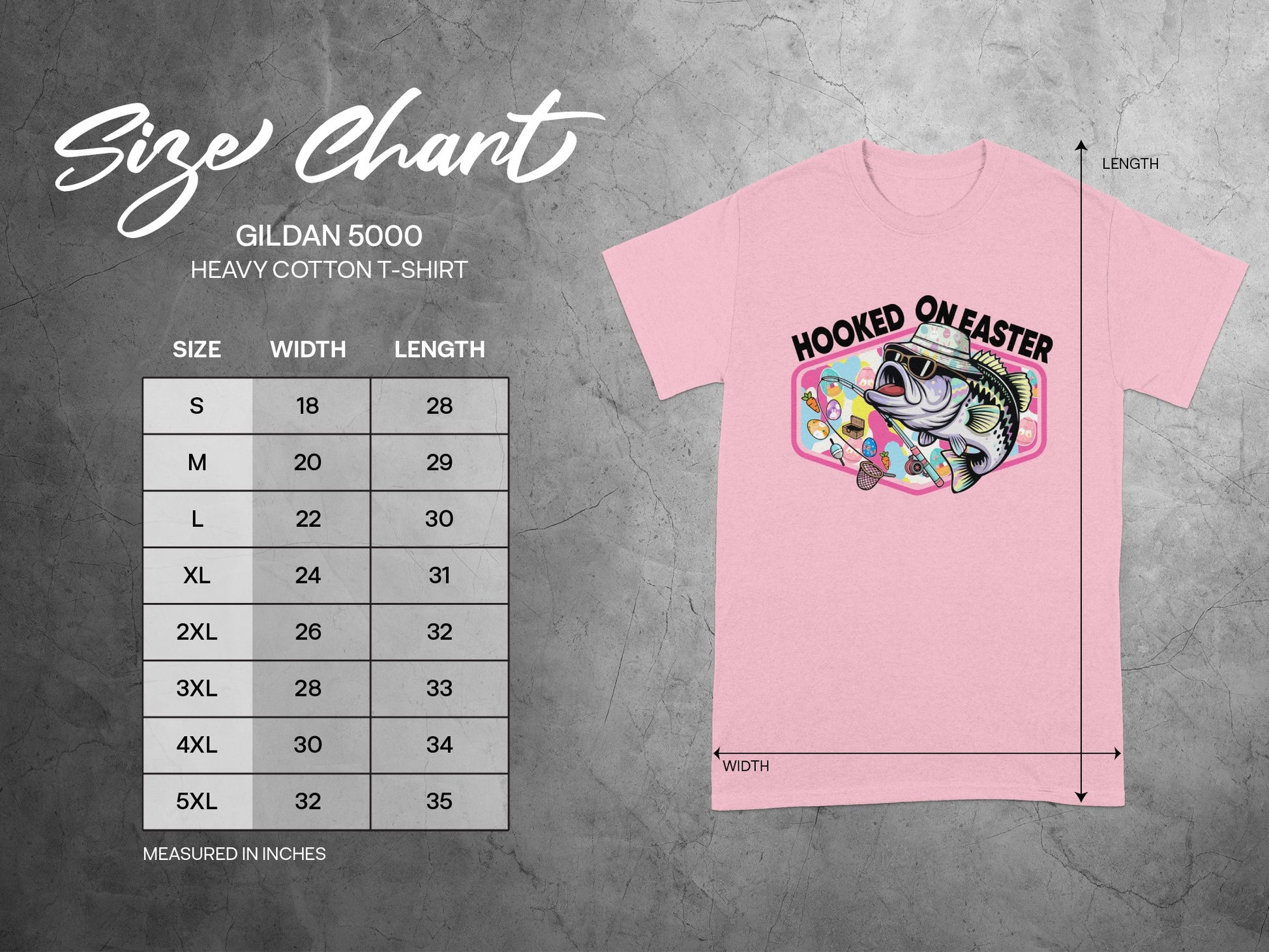 Hooked On Easter Funny Fishing Graphic T-Shirt