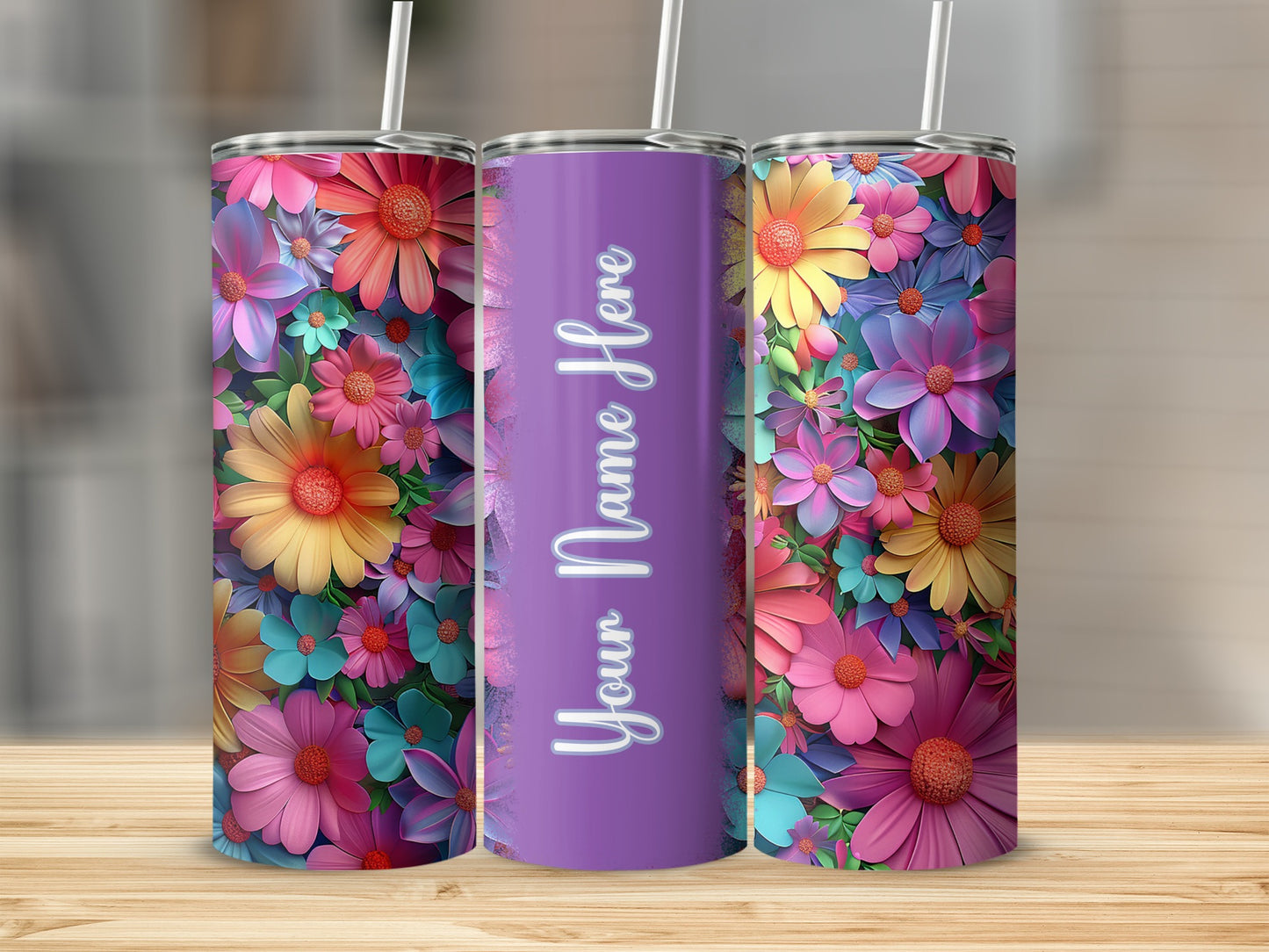 Personalized Vibrant 3D Floral Custom Name Tumbler product type
Personalized Tumbler, Custom Name Cup, Vibrant Floral, Flower Design, Colorful Blooms, 3D Flower Art, Unique Tumbler, Gift Her, Insulated Drinkware, Spring Flowers, Summer Vibes, Pink Purple, Yellow Blue, Teal Orange, Daisy Pattern, Garden Inspired, Custom Gift, Bright Floral, Personalized Gift, Floral Art
