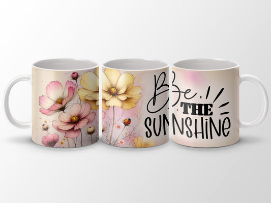 Floral Be the Sunshine Ladybug Cosmos Mug product type