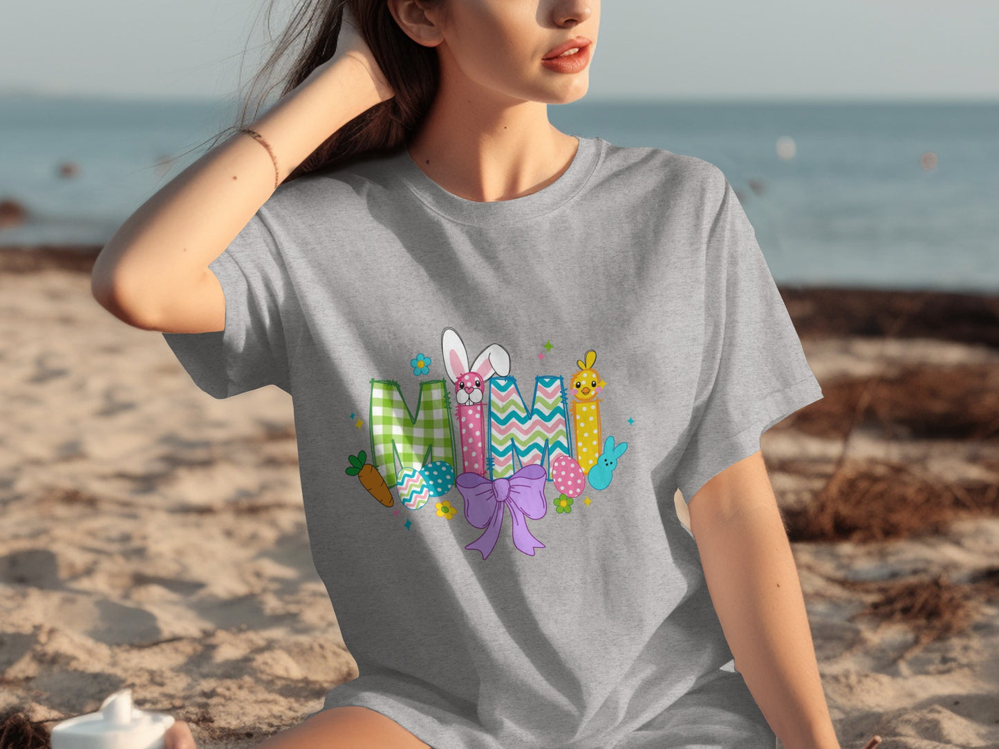 Easter Colorful 'Mini' Text Design T-Shirt