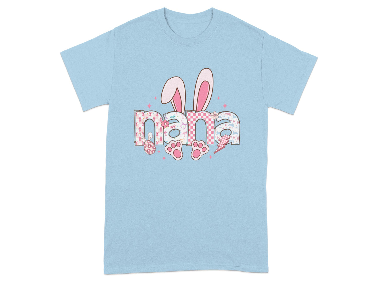 Nana Bunny Ears Cute Graphic T-Shirt Easter Apparel