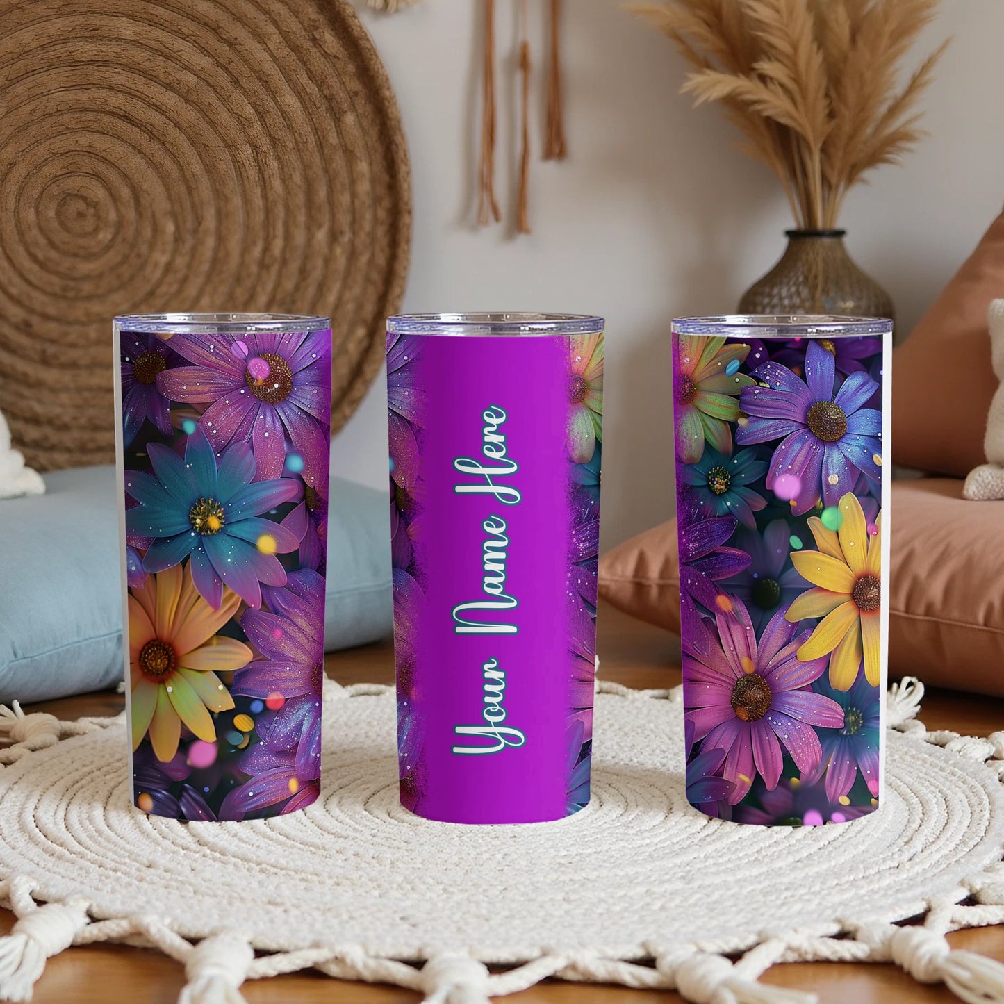 Vibrant Flowers Personalized Your Name Here Tumbler product type
Tumbler
Personalized Tumbler
Custom Name Tumbler
Floral Design
Vibrant Flowers
Daisy Tumbler
Colorful Drinkware
Purple Flowers
Blue Flowers
Yellow Flowers
Sparkly Design
Artistic Floral
Gift Idea
Birthday Gift
Water Tumbler
Coffee Tumbler
Travel Mug
Unique Design
Aesthetic Tumbler
Insulated Tumbler