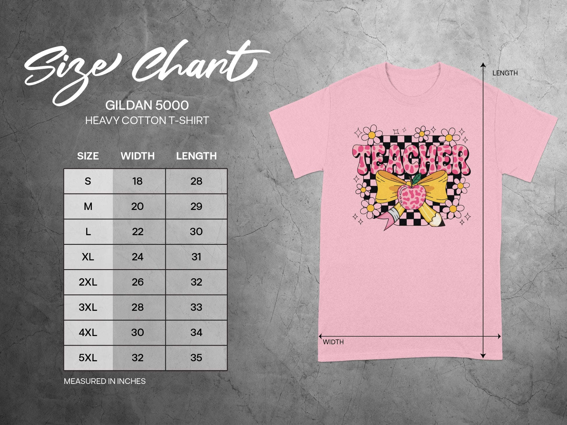 Teacher Graphic Design on Pink T-Shirt Unisex Apparel