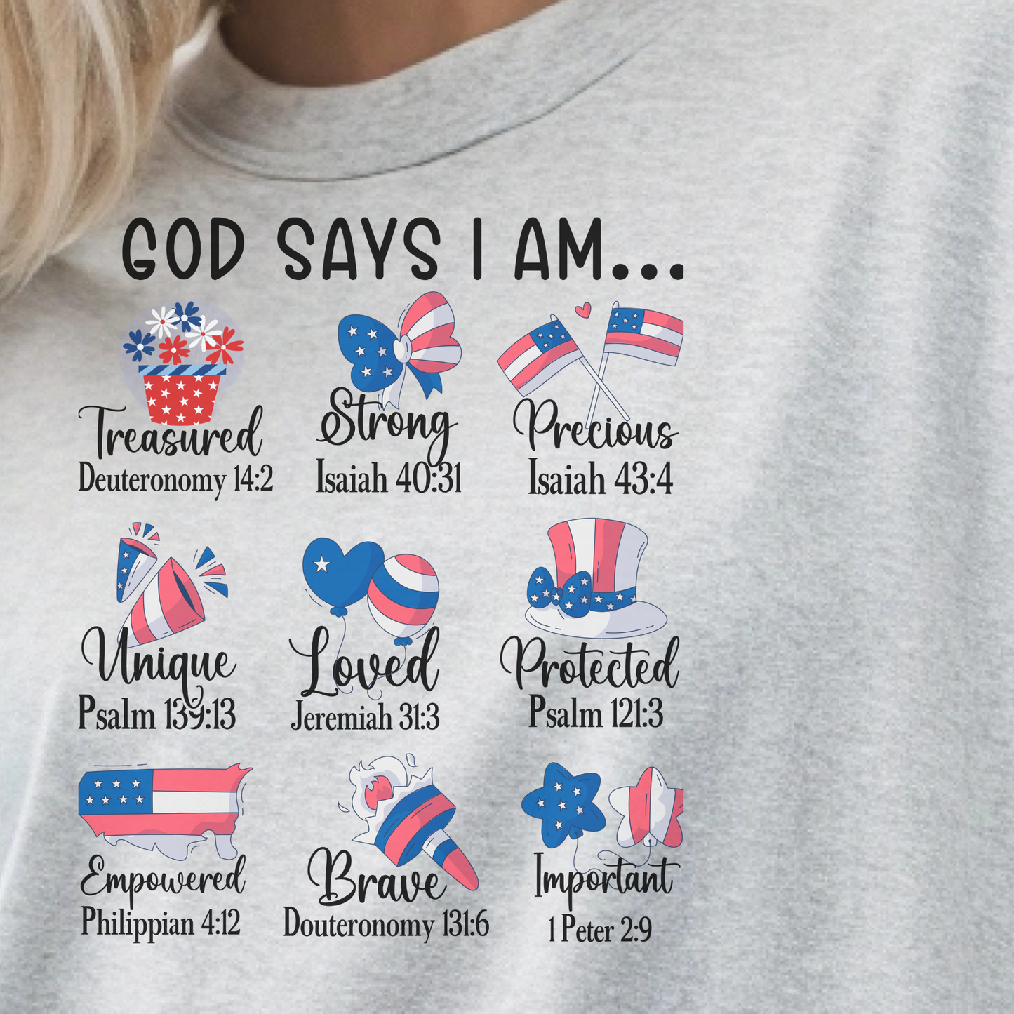 God Says I Am 4th of July T-Shirt