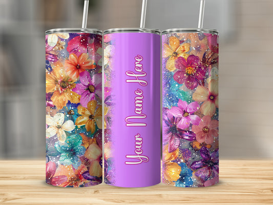 Sparkling Flower Custom Your Name Here Tumbler
Tumbler, Floral Tumbler, Flower Design, Glitter Print, Sparkle Effect, Custom Name Tumbler, Personalized Gift, Purple Tumbler, Colorful Drinkware, Vibrant Floral, Bloom Pattern, Watercolor Flowers, Gift for Her, Summer Vibes, Birthday Gift, Unique Tumbler, Custom Text, Trendy Drinkware, Aesthetic Design, Travel Mug