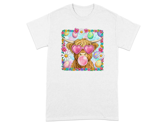 Funky Cool Animal with Heart Glasses and Eggs Shirt