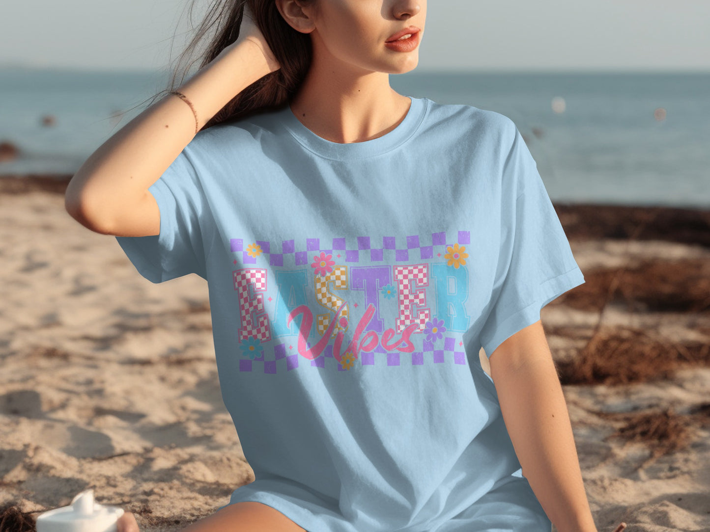 Easter Vibes Shirt with Colorful Design for Festive Wear