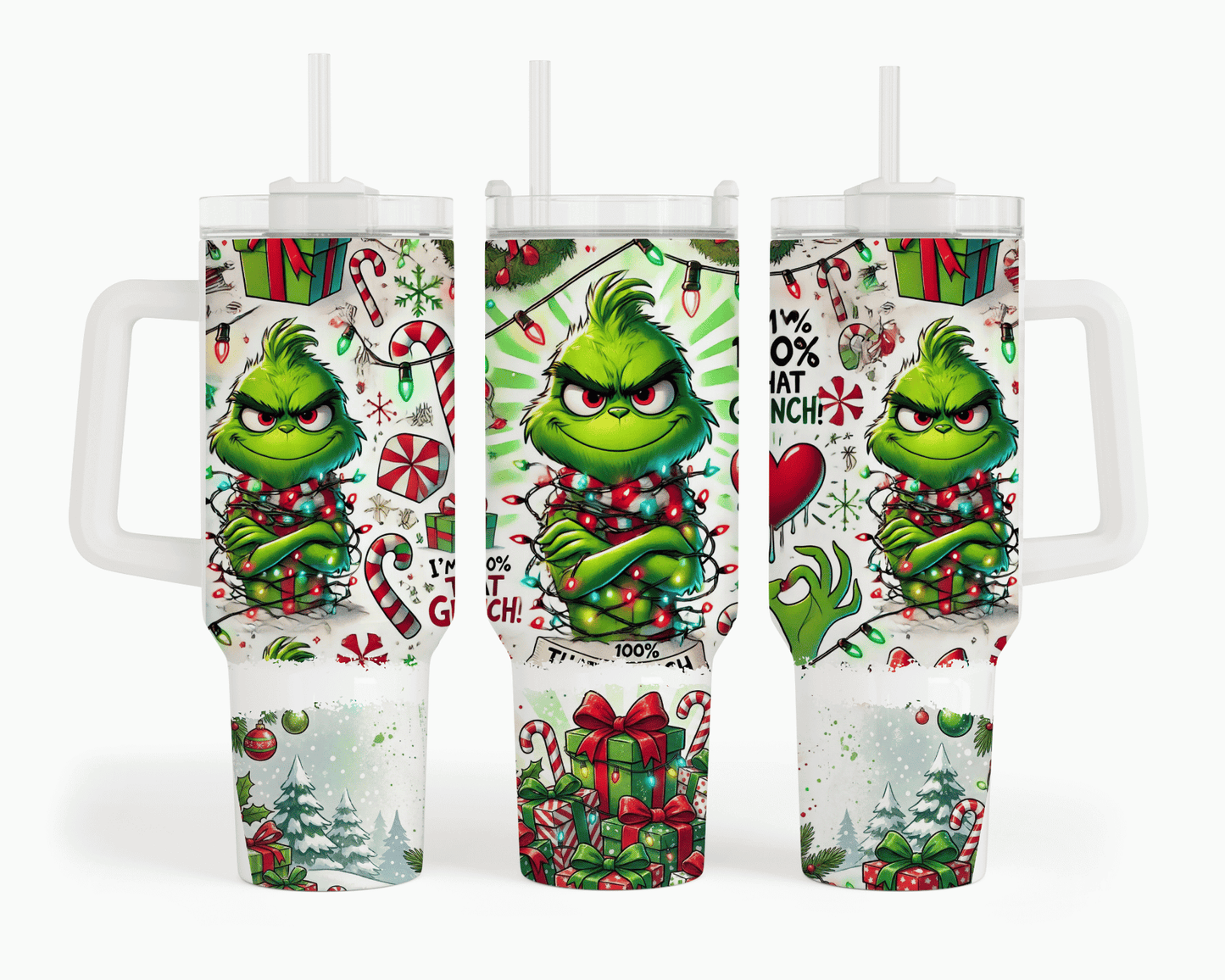 I'm 100% That Grinch 40 oz Tumbler