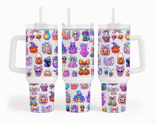Kawaii Halloween Boo 40 oz Tumbler