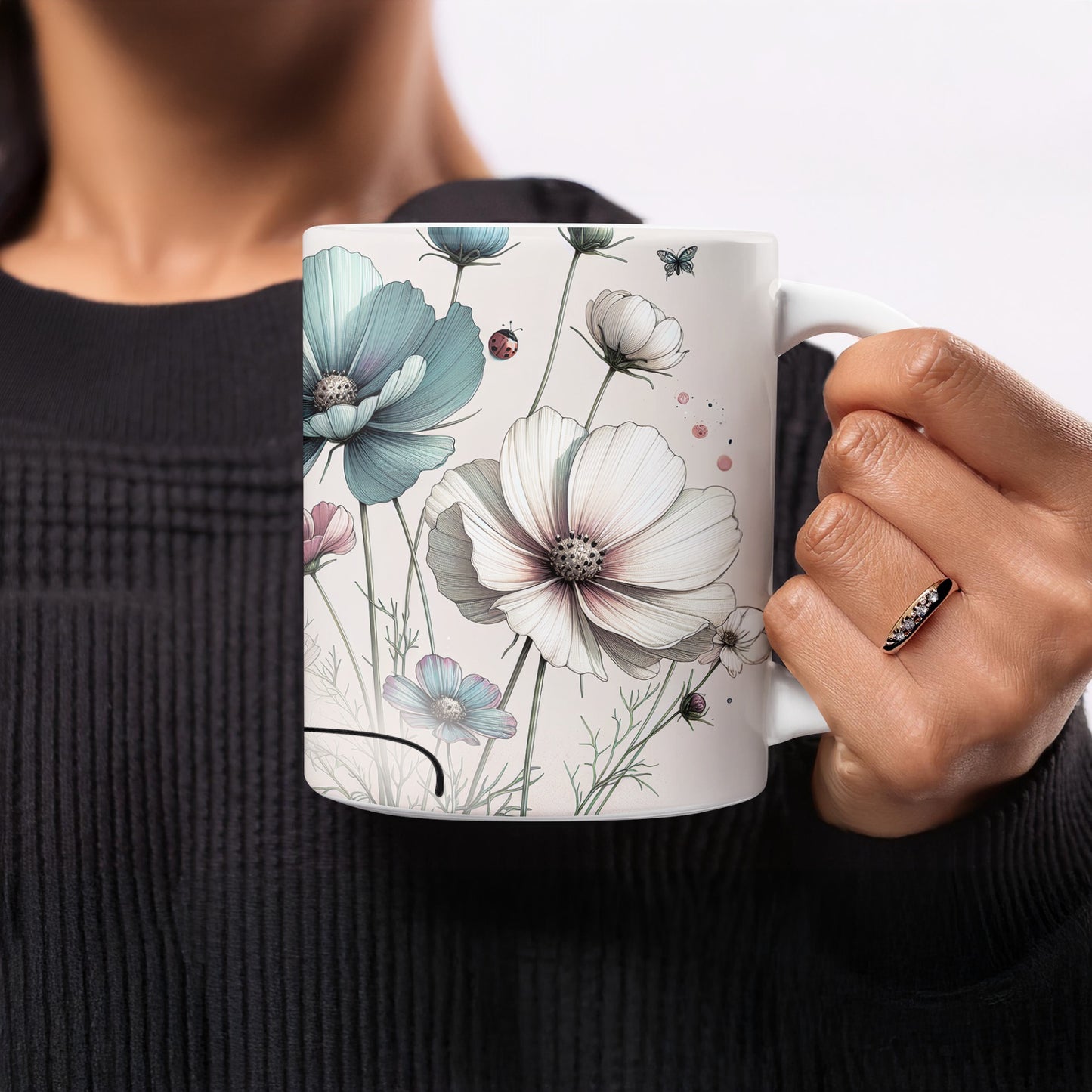 Elegant Cosmos Flower Ladybug Butterfly Design Mug product type
Mug
Coffee Mug
Tea Cup
Floral Design
Cosmos Flower
Ladybug
Butterfly
Drinkware
Kitchen Decor
Gift Idea
Botanical Art
Nature Theme
Pastel Colors
Spring Flowers
Garden Lover
White Mug
Unique Gift
Home Accent
Whimsical Art
Flower Pattern