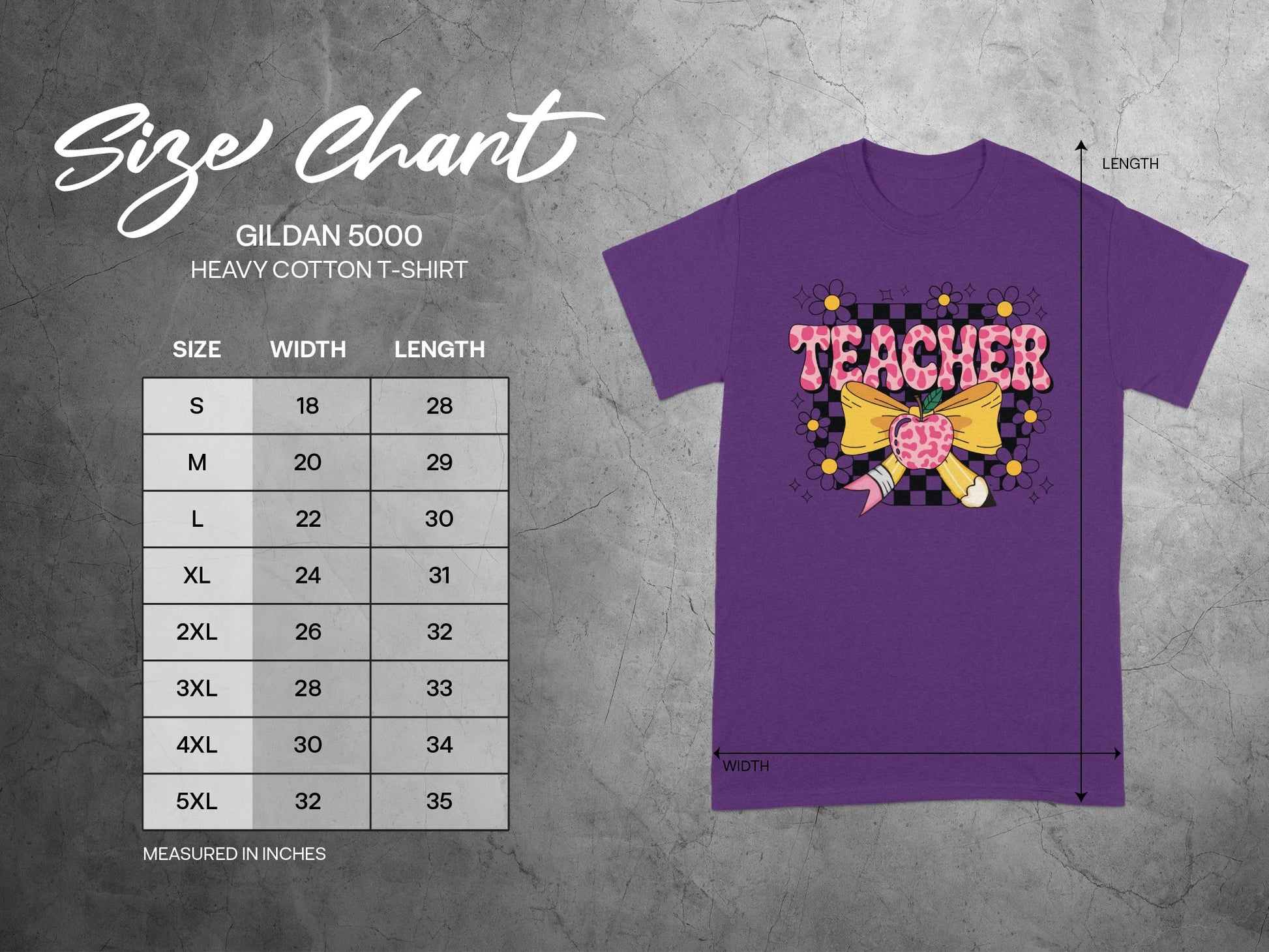 Teacher Print Graphic Design Purple Shirt