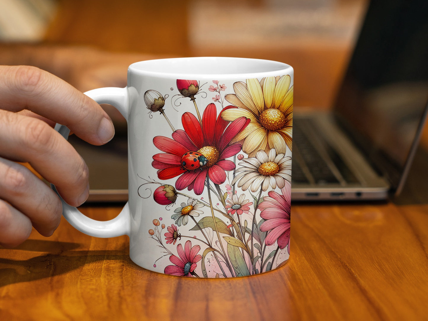 Vibrant Flowers Ladybug Garden Scene Art Mug product type

Mug
Flower
Daisy
Ladybug
Floral
Colorful
Garden
Nature
Art
Design
Spring
Summer
Gift
Home
Kitchen
Beverage
Coffee
Tea
Unique
Aesthetic